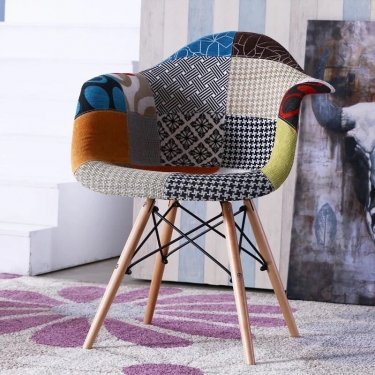 Стул кухонный Цвет мебели Eames SC-020 ткань цветная