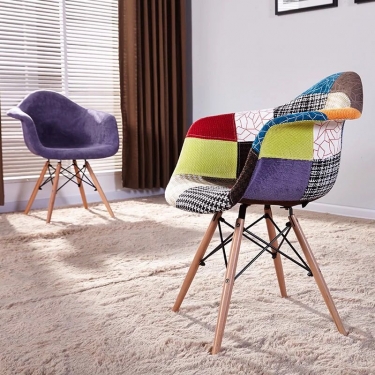 Стул кухонный Цвет мебели Eames SC-020 ткань цветная