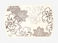 Стол овальный Можгинский лесокомбинат Бостон-2 Ваниль, 1100700 мм, фотопечать/хром брифинг