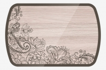 Стол овальный Можгинский лесокомбинат Бостон Светлый, 900600 мм, фотопечать/ хром триумф