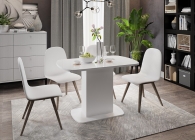 Стол Можгинский лесокомбинат Соренто, белый/белый глянец