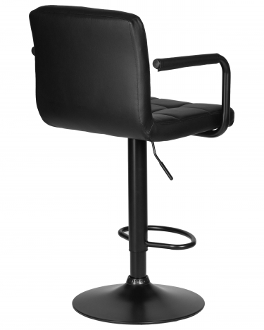 Стул барный DOBRIN DOBRIN KRUGER ARM BLACK черный
