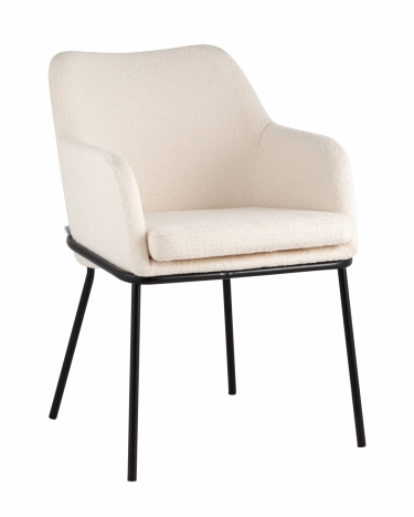 Стул Stool Group Кози ткань букле Молочный