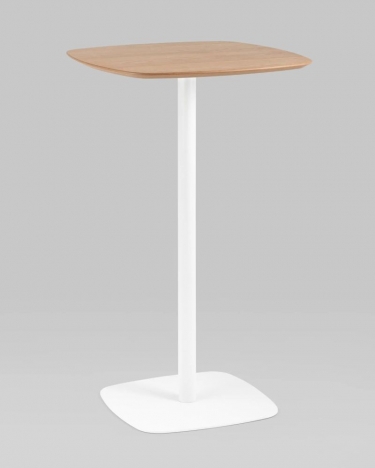 Стол барный Stool Group Form 6060 Светлое дерево/белый
