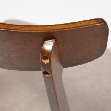 Стул Tetchair CT 8804 Rabat с мягким сиденьем дерево гевея, 52,546,578см, Темный Дуб, ткань бежевая FG22616-16