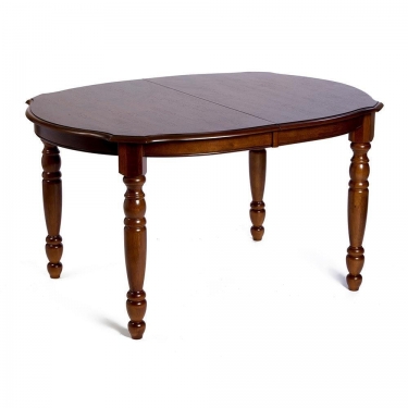 Стол обеденный раскладной Tetchair VAN HORN 4272 дерево гевея, 1067 x1372+4571829 x749мм, HN GLAZE light