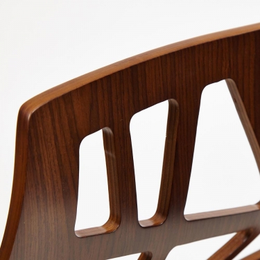 Барный стул Tetchair TAIGA mod.4042B дерево / экокожа, 47х48х102 см, высота сиденья 74 см, орех/белый