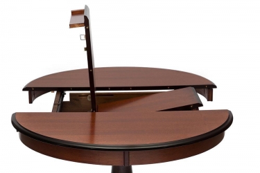 Стол раскладной Tetchair Siena SA-T4EX дерево гевея/мдф, 90+30х90х75см, MAF Brown