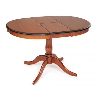Стол раскладной Tetchair Siena SA-T4EX дерево гевея/мдф, 90+30х90х75см, MAF Brown