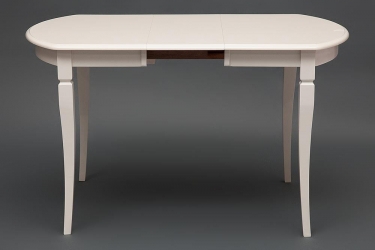 Стол раскладной Tetchair Modena MD-T4EX дерево гевея/мдф, 100+29х75х75 см, ivory white слоновая кость 2-5