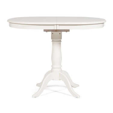 Стол раскладной Tetchair Solerno ME-T4EX дерево гевея/мдф, 70х100+29х75см, ivory white слоновая кость 2-5