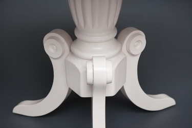 Стол Tetchair MEEN MO-ET дерево гевея/мдф, 59х59х55см, ivory white слоновая кость 2-5