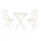 Стул Tetchair Opera OP-SC дерево гевея, 45х53х97см, ivory white слоновая кость 2-5, ткань бежевая, рисунок золотистый 180-9