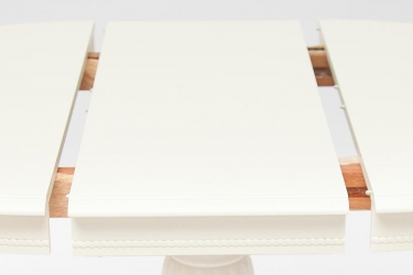 Стол обеденный Tetchair BEATRICE NEW Беатриче New дерево гевея/мдф, Dia 90+35x76 cm, pure white 402