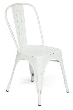 Стул LOFT CHAIR mod. 012 металл, 453585см, butter white vintage