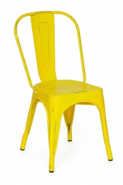 Стул LOFT CHAIR mod. 012 металл, 453585см, желтый/yellow vintage