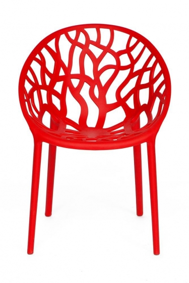 Стул Tetchair BUSH mod. 017 пластик, 6058,580см, красный