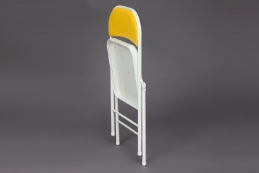 Стул складной Tetchair FOLDER mod. 032 каркас металл, сиденье/спинка экокожа, 415176см, желтый