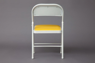 Стул складной Tetchair FOLDER mod. 032 каркас металл, сиденье/спинка экокожа, 415176см, желтый