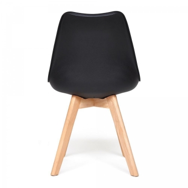Стул Tetchair TULIP mod. 73 дерево/пластик/ПУ, 48.552.583cм, черный