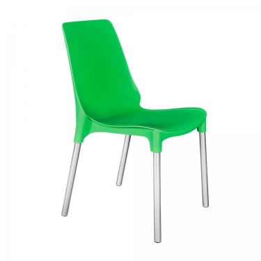 Стул Tetchair GENIUS mod 75 металл/пластик, 46x56x84cм, зеленый/ножки хром