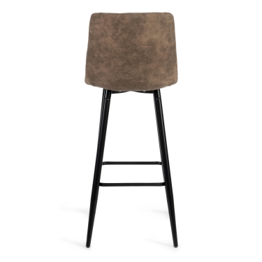 Стул барный Tetchair SPICE mod.8078 металл,ткань наппа, 51 x 42 x 104 см, светло-коричневый/черный, PK-01