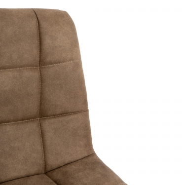 Стул барный Tetchair SPICE mod.8078 металл,ткань наппа, 51 x 42 x 104 см, светло-коричневый/черный, PK-01