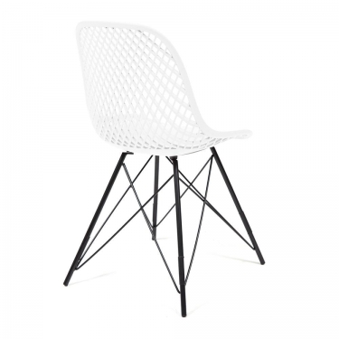 Стул Tetchair VINCENT mod. 8001 металл/пластик, 46,5 х 53 х 83,5 см, белый/черный