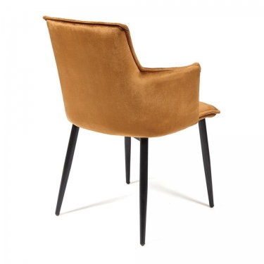 Кресло Tetchair SASKIA mod. 8283 металл/ткань, 55 х 61 х 85см, коричневый G-062-61/черный