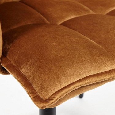 Кресло Tetchair SASKIA mod. 8283 металл/ткань, 55 х 61 х 85см, коричневый G-062-61/черный