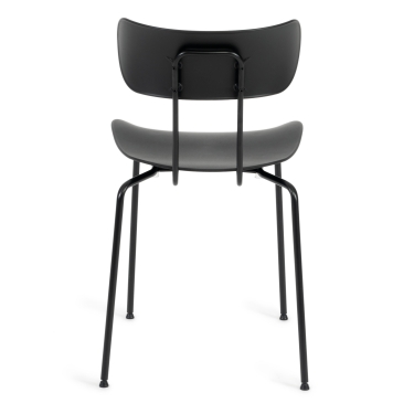 Стул Tetchair VAN HALLEN mod. 1534-45 пластик/металл, 45х52х77 см, высота до сиденья 46,5 см, черный/черный