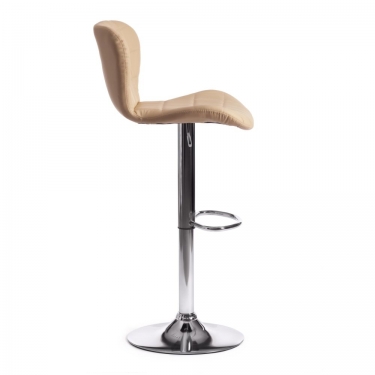 Стул барный Tetchair AVIONIC mod. KY712A металл/экокожа, 455386-107 см, бежевый/хром