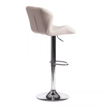 Стул барный Tetchair BIAGGIO mod. KY717 металл/экокожа, 445083-103 см, белый/хром