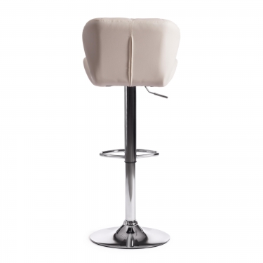 Стул барный Tetchair BIAGGIO mod. KY717 металл/экокожа, 445083-103 см, белый/хром
