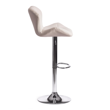 Стул барный Tetchair BIAGGIO mod. KY717 металл/экокожа, 445083-103 см, белый/хром
