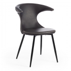 Стул Tetchair FLAIR mod. 9020 экокожа/металл, 60 х 56 х 78 см , серый 22/черный