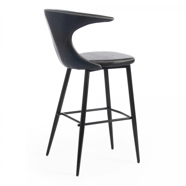 Стул барный Tetchair FLAIR BAR mod. 9018 экокожа/металл, 60 х 56 х 106 см , зеленый 14/черный