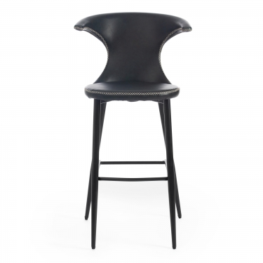 Стул барный Tetchair FLAIR BAR mod. 9018 экокожа/металл, 60 х 56 х 106 см , зеленый 14/черный