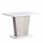 Стол обеденный Tetchair GENT ЛДСП, 110-145x68,6x75,5 см, Белый/Бетон
