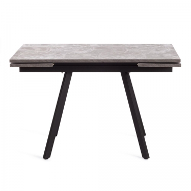 Стол Tetchair VIGO ЛДСП/HPL/металл, 120 x 80 x 30 х 30 х 75 см, Гранит темный/черный
