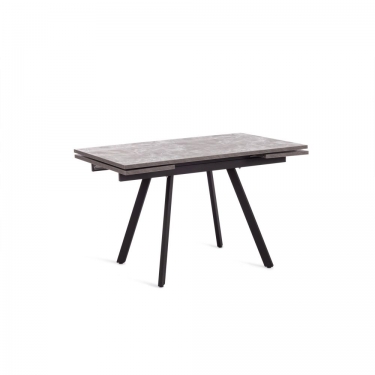 Стол Tetchair VIGO ЛДСП/HPL/металл, 120 x 80 x 30 х 30 х 75 см, Гранит темный/черный