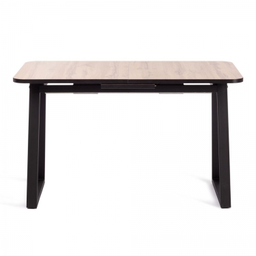 Стол Tetchair MALTIDO ЛДСП/HPL/металл, 130 х 75+30 х 75 см, Агат серый/черный