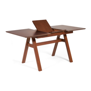 Стол раскладной Tetchair Ricco Рикко основание бук, столешница мдф, 80x120+40x75см, Коричневый