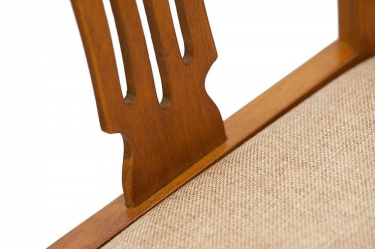 Стул Tetchair Гермес/ Hermes дерево гевея, 43х49х94см, Espresso, ткань песочная Jaffy 104-58
