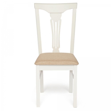 Стул Tetchair Гермес/ Hermes дерево гевея, 43х49х94см, Ivory white, ткань песочная Jaffy 104-58