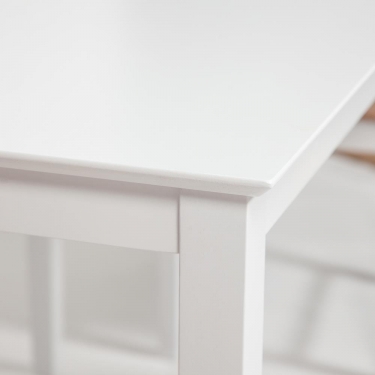 Обеденный комплект Хадсон стол + 4 стула Tetchair Хадсон стол + 4 стула/ Hudson Dining Set дерево гевея/мдф, стол 110х70х75см / стул 44х42х89см, pure white белый