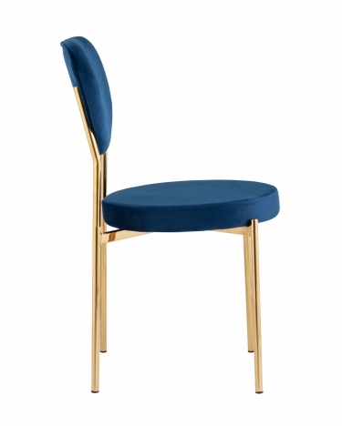 Стул Stool Group Барбара gold велюр Королевский синий