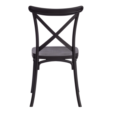 Стул Tetchair CROSS mod. PL24 пластик, 48 х 58 х 89 см, Black черный 05