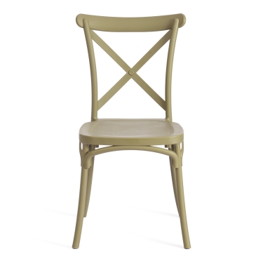 Стул Tetchair CROSS mod. PL24 пластик, 48 х 58 х 89 см, Green зеленый 33513