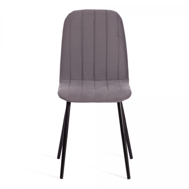 Стул ARC Tetchair ARC Велюр/металл , 46 х 52 х 88 см, темно-серый/черный